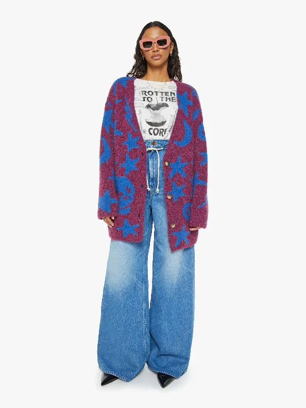 The Long Drop Cardigan Bell - Over The Moon Refined Women's Velvet