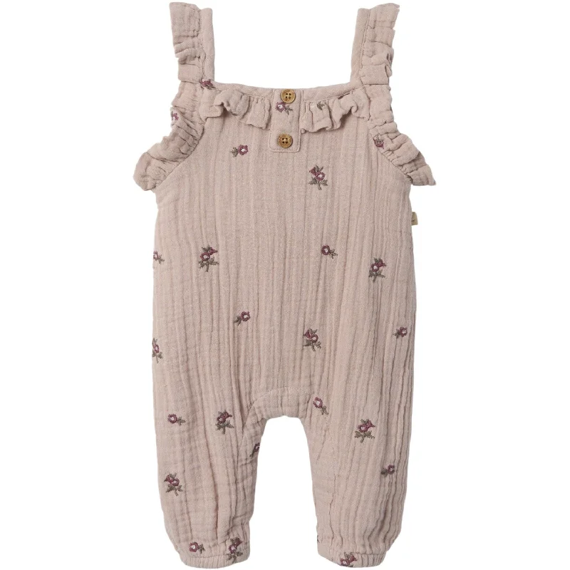 Lil'Atelier Shadow Gray Tamina Loose Overalls Bohemian Women's Free