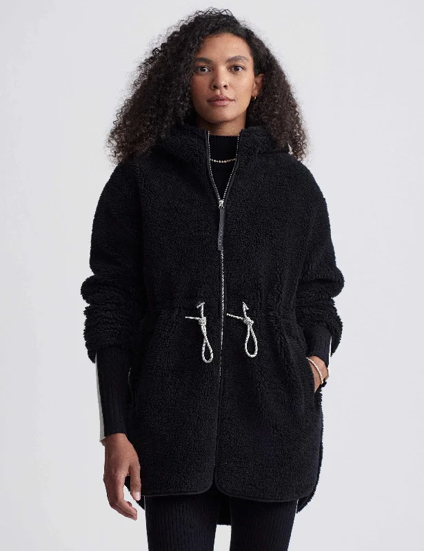 Lowens Sherpa Jacket - Black Modern Women's 