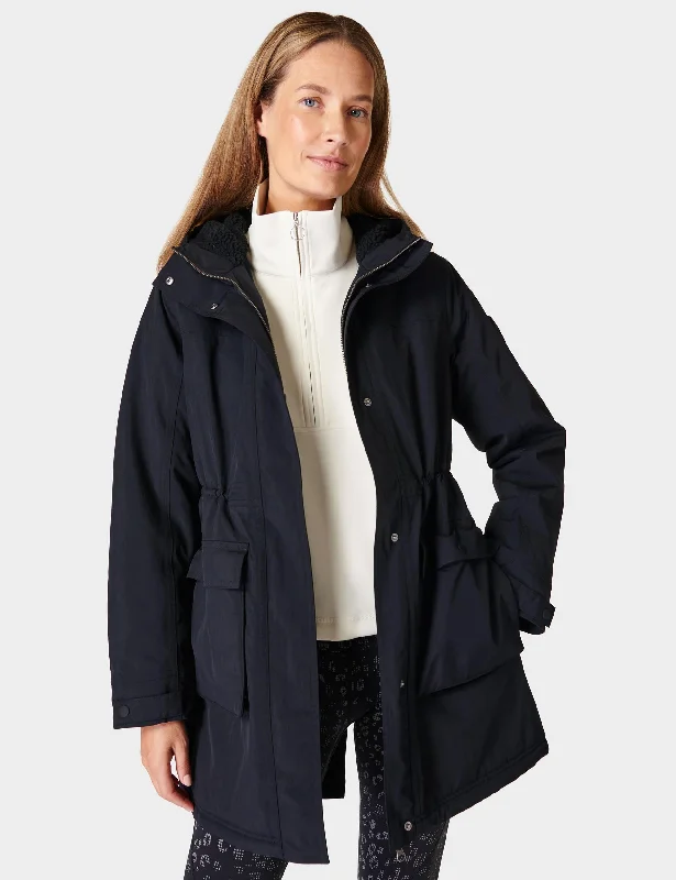 Winter Stride Waterproof Parka - Black Earthy Women's Hemp - based