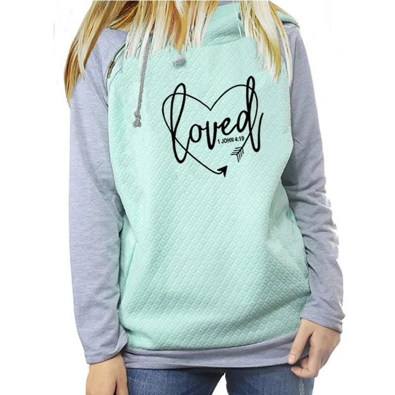 XXXL Hoodies Sweatshirt Apparel Latest Design Autumn Winter Zipper Women Double Hooded Pullover Sweatshirt Wholesale Tops Gym