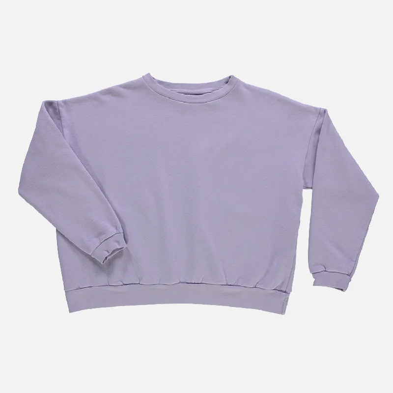Womens Cotton Fleece Acentra Sweatshirt - Lavender Aura Laid - back Women's Vibe