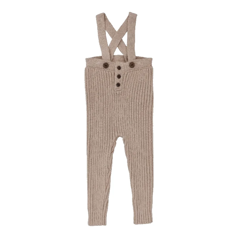 Analogie By Lil Legs Rib Knit Overalls Pink Elegant Women's Formal 