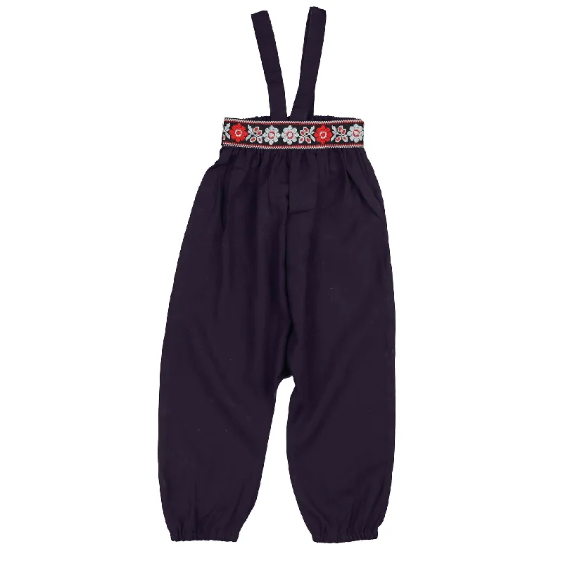 Belati Navy Crossstitch Embroidered Waist Pantaloons (BBB325) Contemporary 