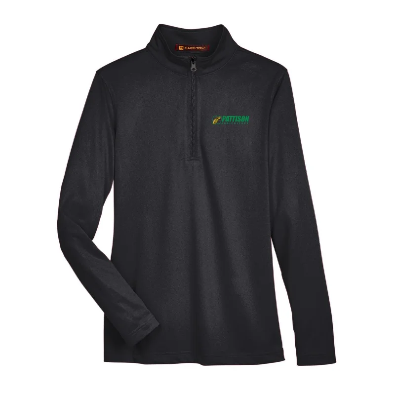 Ladies Harriton Advantage Snag Protection Plus Quarter Zip Refined Women's Hand - crafted
