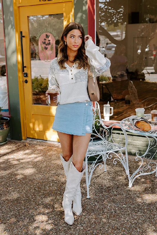 Creekside Cabin Waffle Knit Top Women