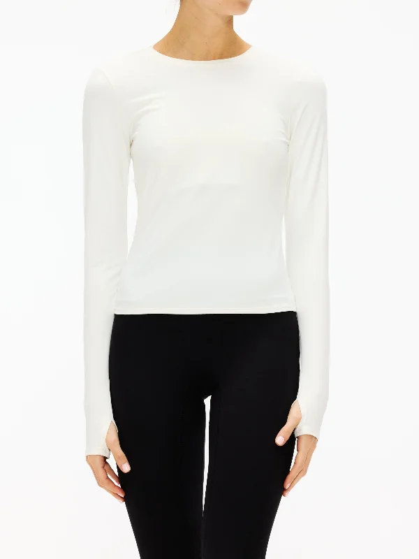 Splits59 Airweight Lite Long Sleeve Waist Length Sleek Women's Metallic
