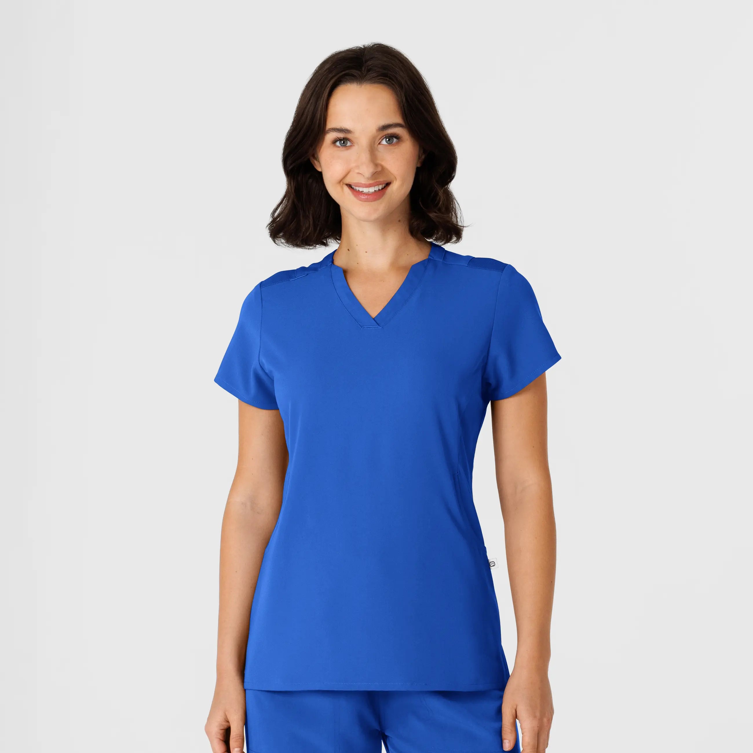 Wink Women's Flex-n-Reach Shoulder Panel V-Neck Scrub Top - Royal Blue Vintage Women's 1970S 