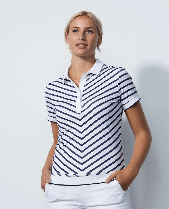 SIZE L - DAILY SPORTS Salerno Short Sleeve Polo 023 White Compression