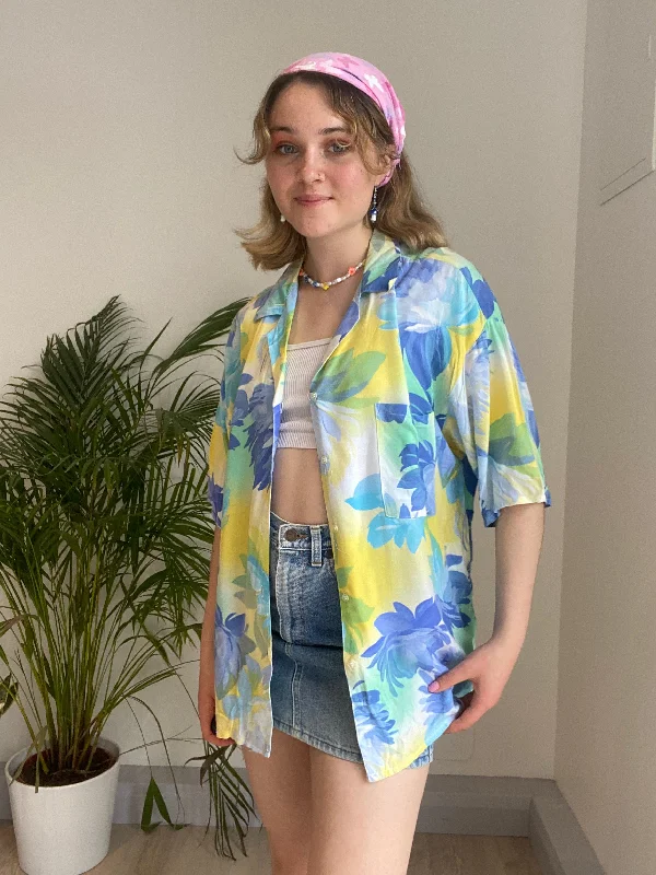 Vintage Colourful Blouse Traditional Women's 