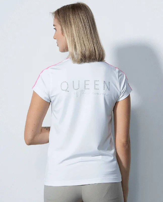 SIZE XS - DAILY SPORTS Golferi Cap Sleeve Polo 049 White Cozy Women's Winter