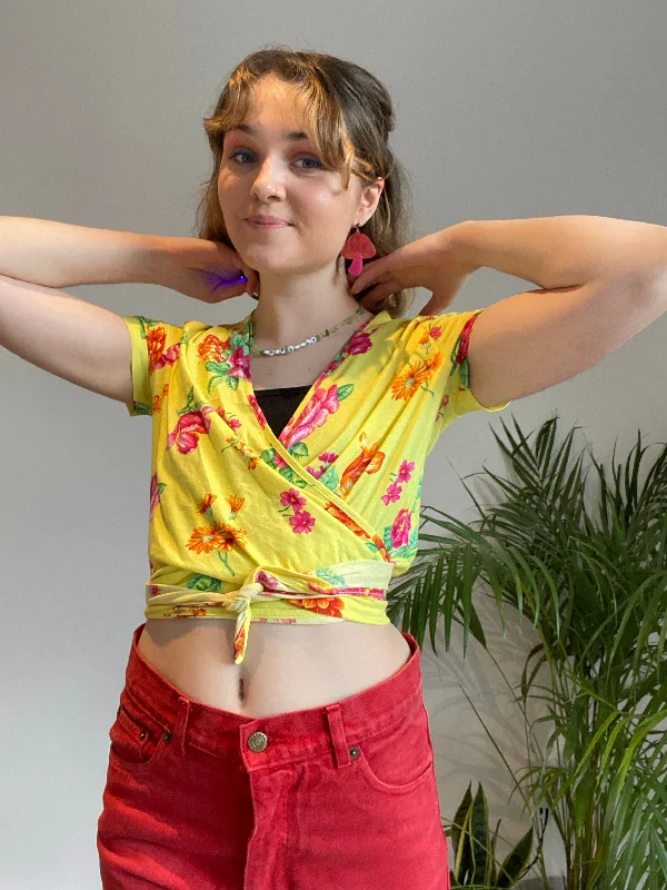 Vintage Flower Top Athletic Women's 