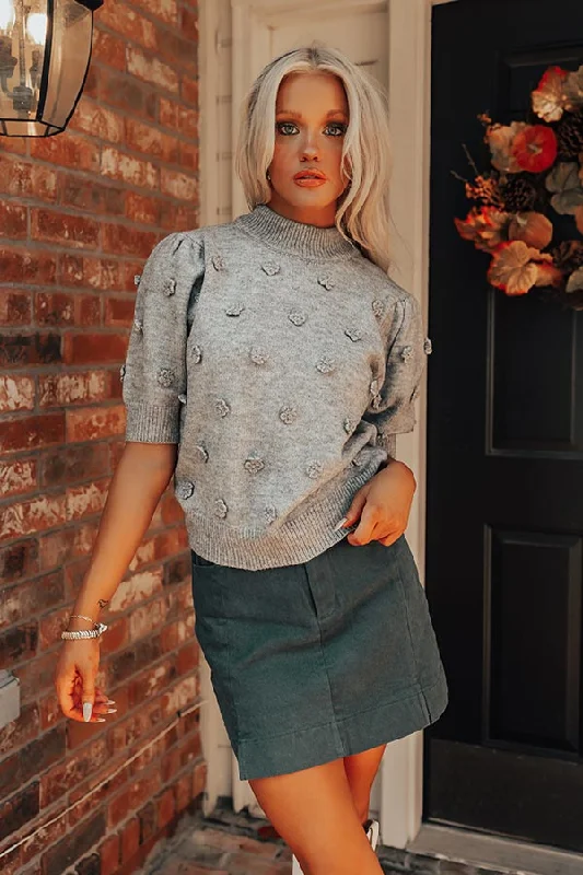 Cabernet Sippin Knit Top in Grey Dynamic Women's Moto