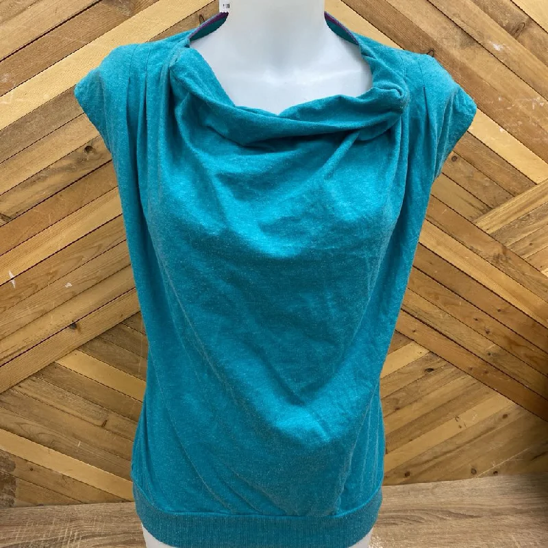 The North Face - Women's T-shirt : Teal -women-MD Refined Women's Velvet