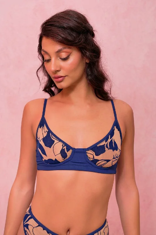 RAD Paradiso Inferno Top - Dark Blue/Sand Youthful Women's Anime - inspired
