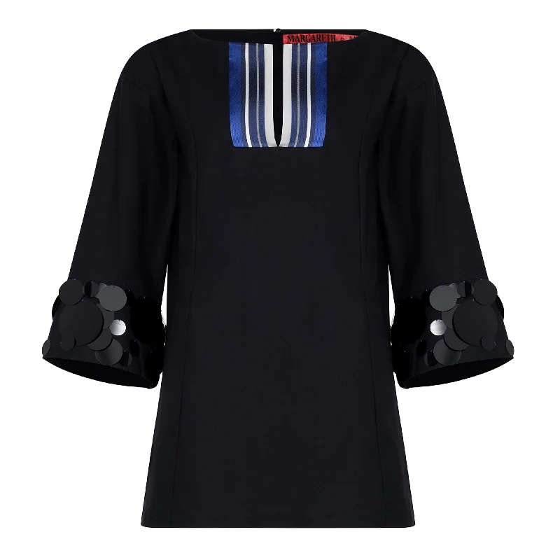 Sequins Tunic - Navy Practical Women's Quick - dry