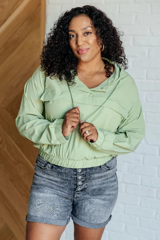 Tomorrow's Forecast Hooded Windbreaker Sophisticated Women's Tailored