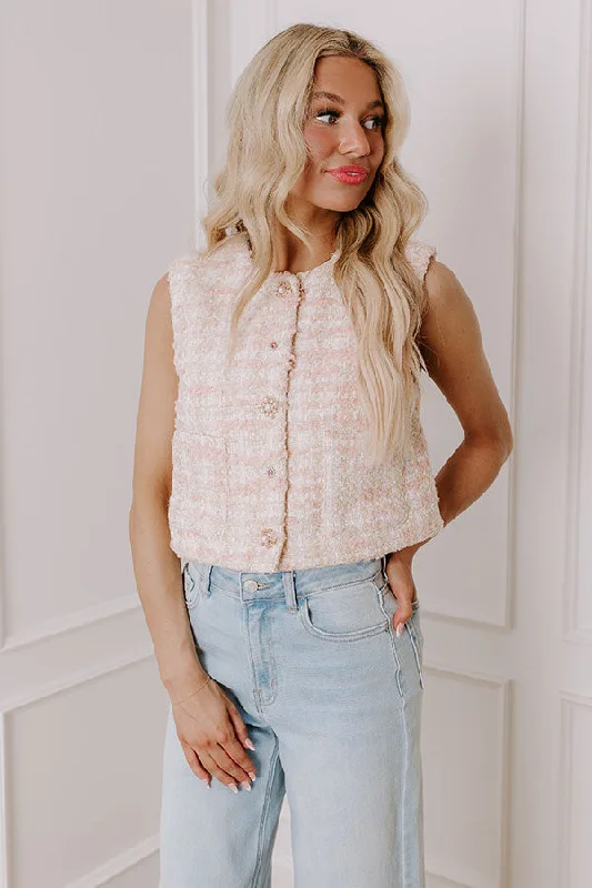 Metropolitan Chic Tweed Vest Top Classic Women's Tweed