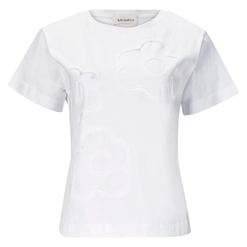 Flower Tee - White Modern Women's Tech