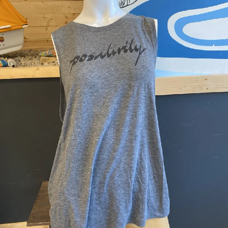Lululemon - "positivity" casual tank top: grey-women- Earthy Women's Hemp - based