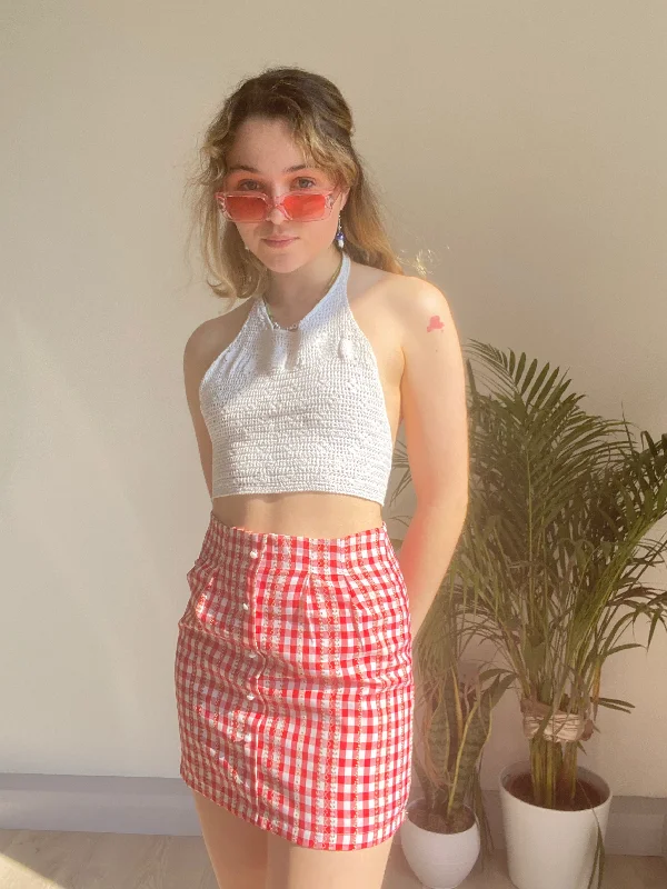 White Crochet Top Australian Beach
