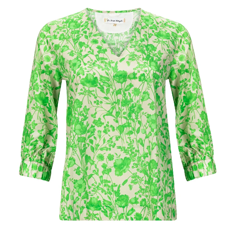Silk Tunic - Flora Print Refined Women's 