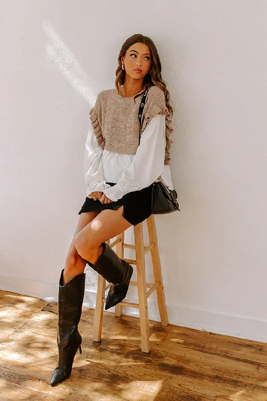 Cottage Charm Knit Top Classic Women's Tweed