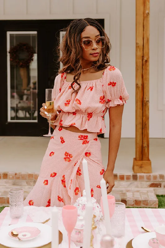 Stealing Hearts Floral Crop Top Bold Women's Animal Print