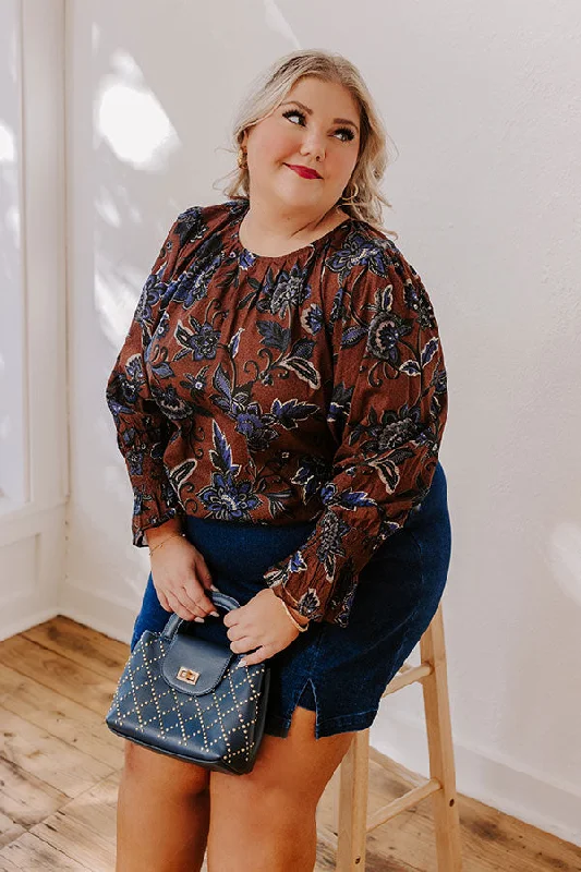 Autumn Aura Floral Shift Top Curves Compression