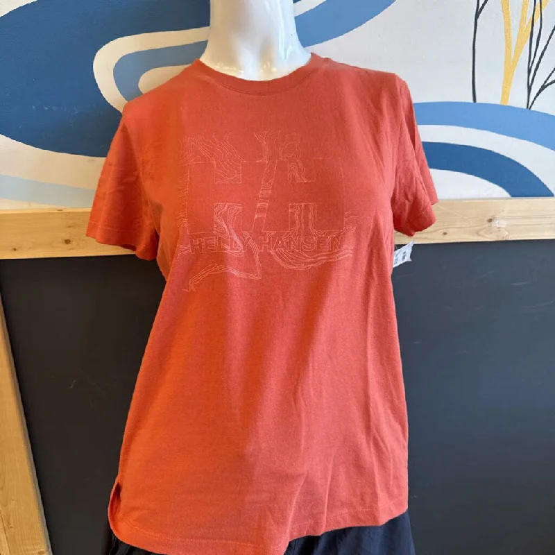 Helly Hansen - Women's T-shirt - MSRP $35 : Orange -women-SM Confident Women's Power