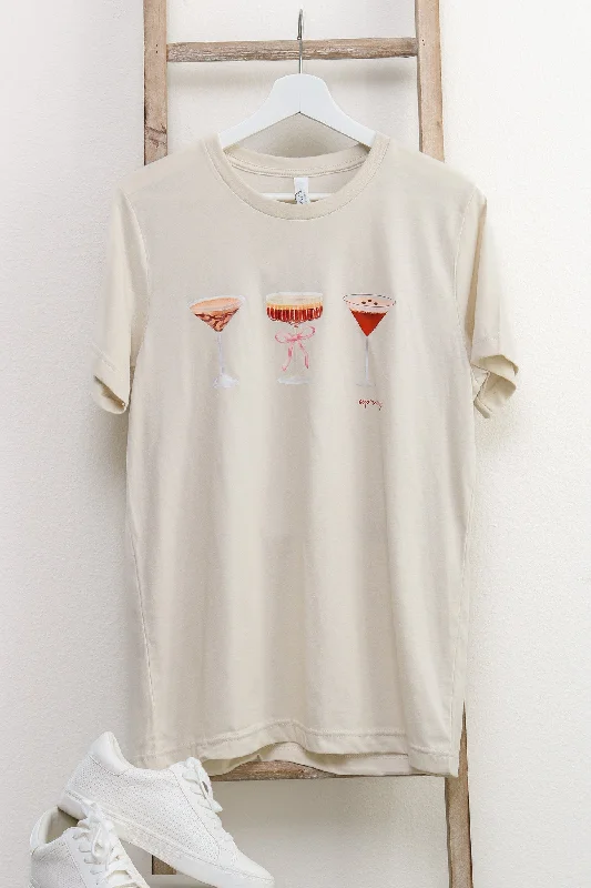 Espresso Martini Short Sleeve Graphic Tee (oatmeal) European
