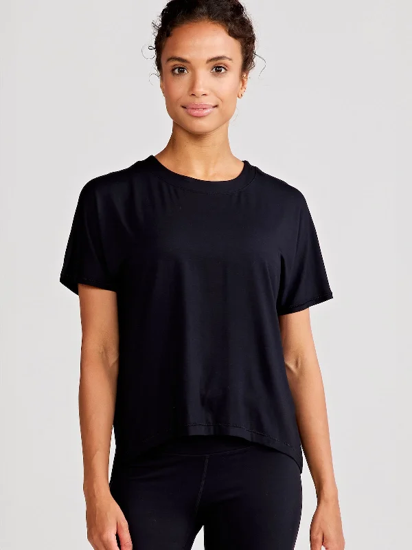 Uptown Luxe Cross Back T-Shirt Earthy Women's 