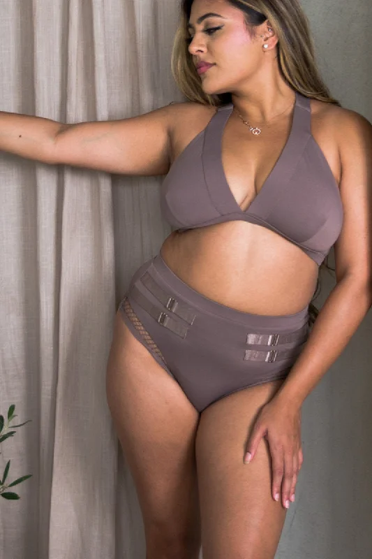 Tatiana Active Isla Top - Matte Cocoa Cozy Women's Sherpa - lined