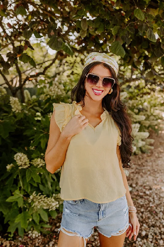 Prettiest Smile Shift Top In Yellow Modern Women's 