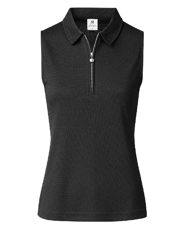 DAILY SPORTS Peoria Sleeveless Polo 150 Black Sophisticated Women's 