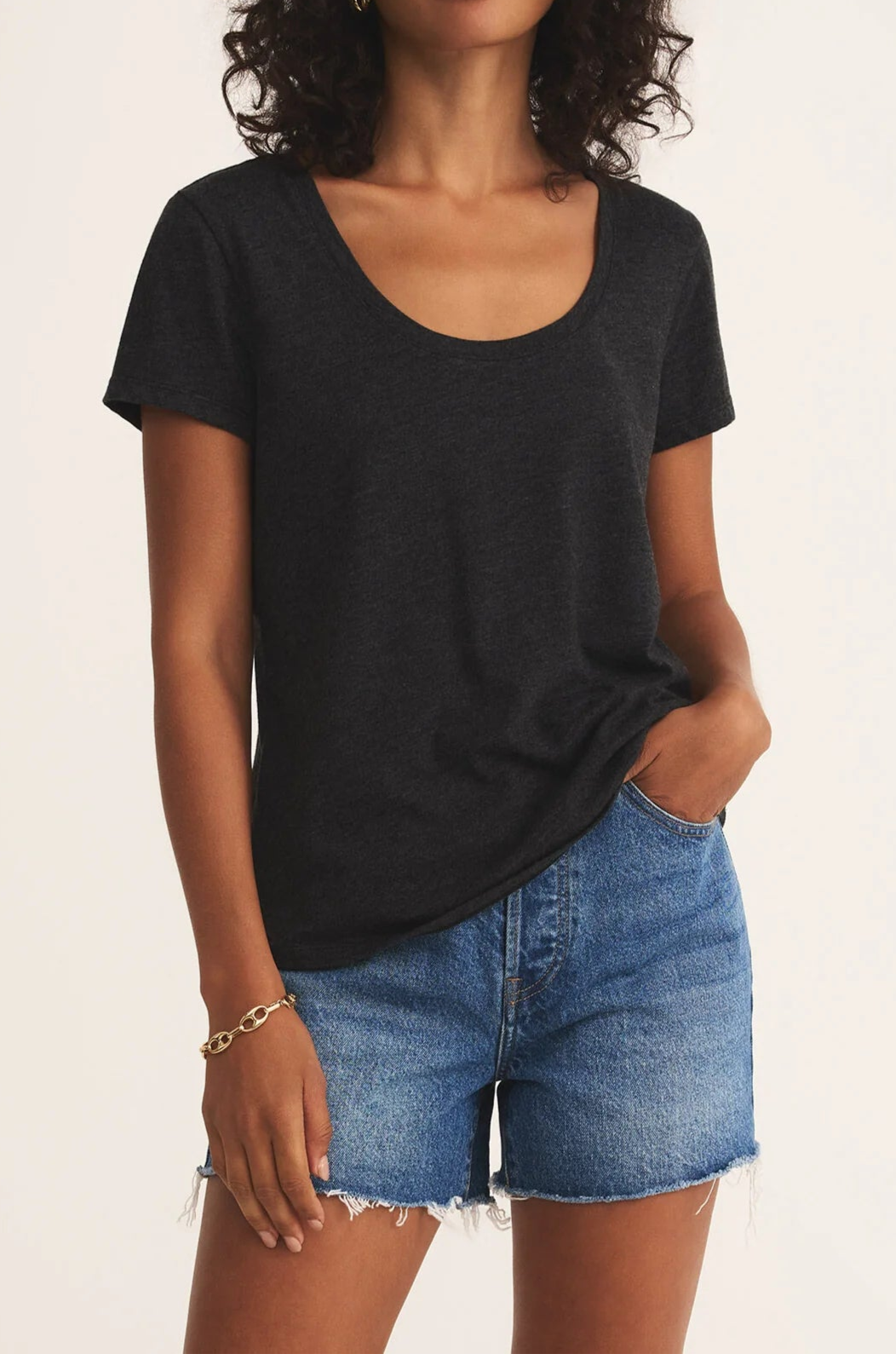 ANYWHERE SCOOP TEE Disco