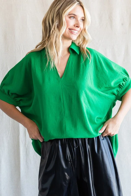 Solid Dolman Sleeves Top Australian Beach