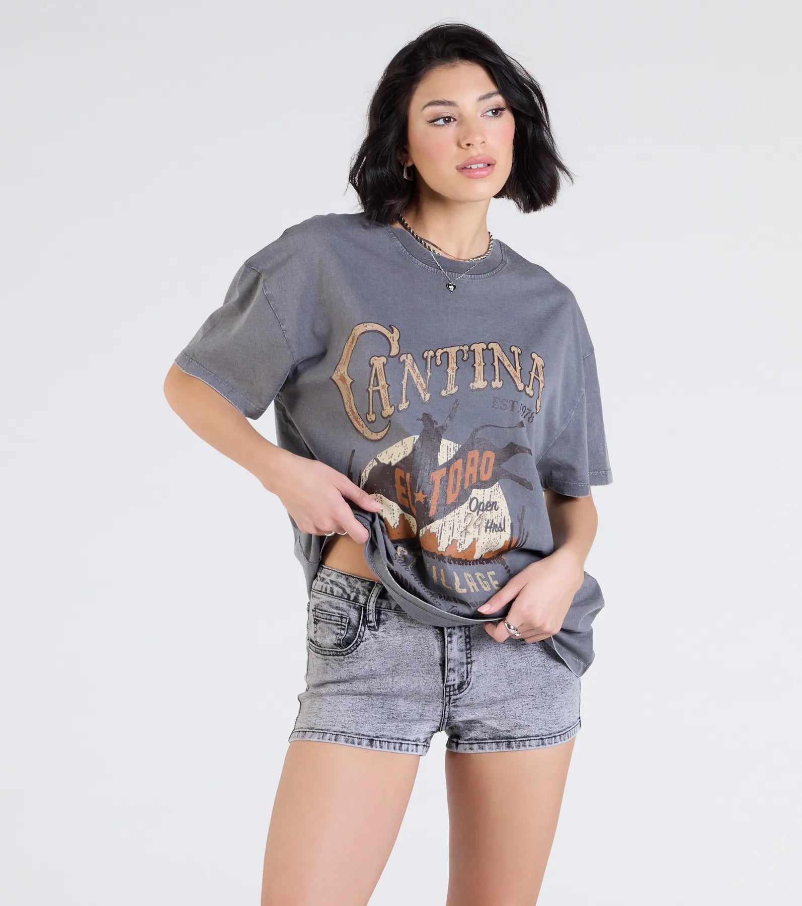 Wild And Free Oversized Graphic Tee Relaxed Women's Beachy