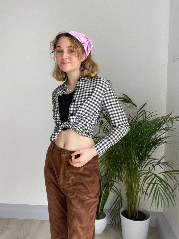 Vintage Checkered Shirt Cool Women's Skate