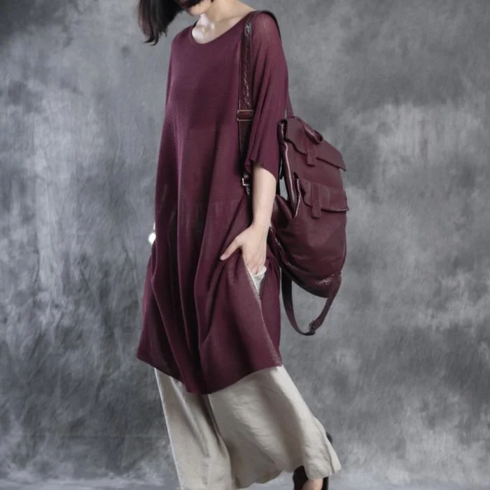 linen dresses half sleeve maxi dress sundresses oversize caftan Classic Women's Tweed linen dresses half sleeve maxi dress sundresses oversize caftan Classic Women's Tweed