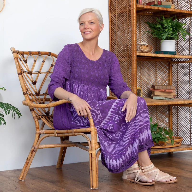 Free Flowing Midi Dress | Handmade, Fair Trade Artistic Women's Avant - 