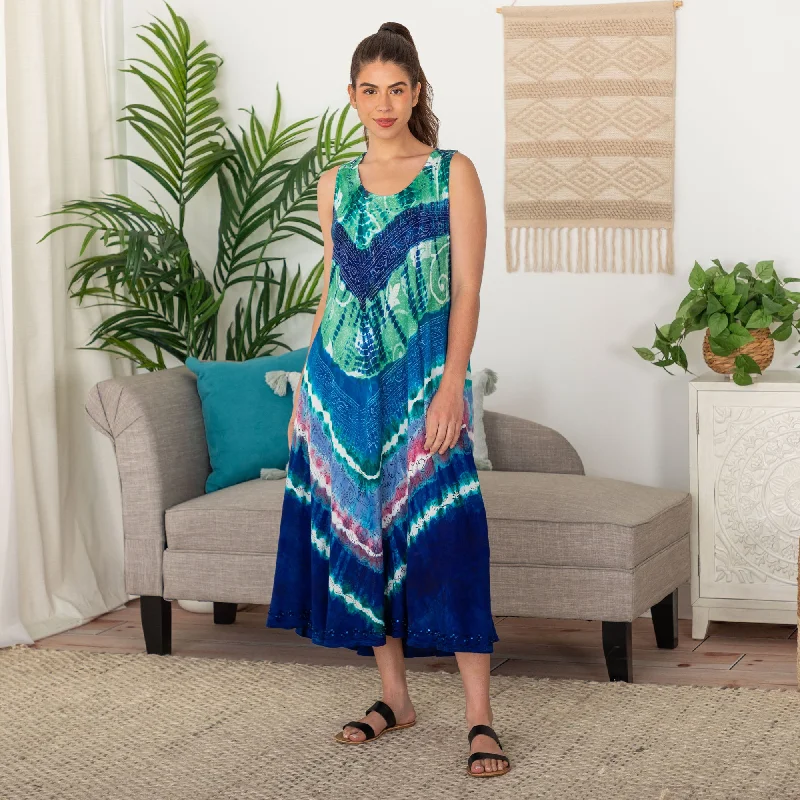 Over the Horizon Sleeveless Long Dress Australian Beach