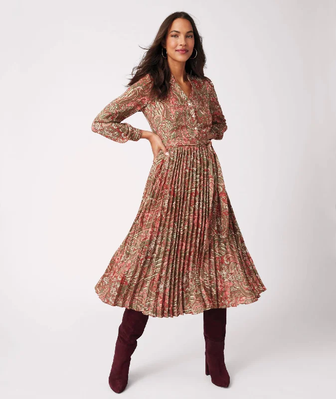 Pleated Midi Arabella Dress Hip Women's Urban