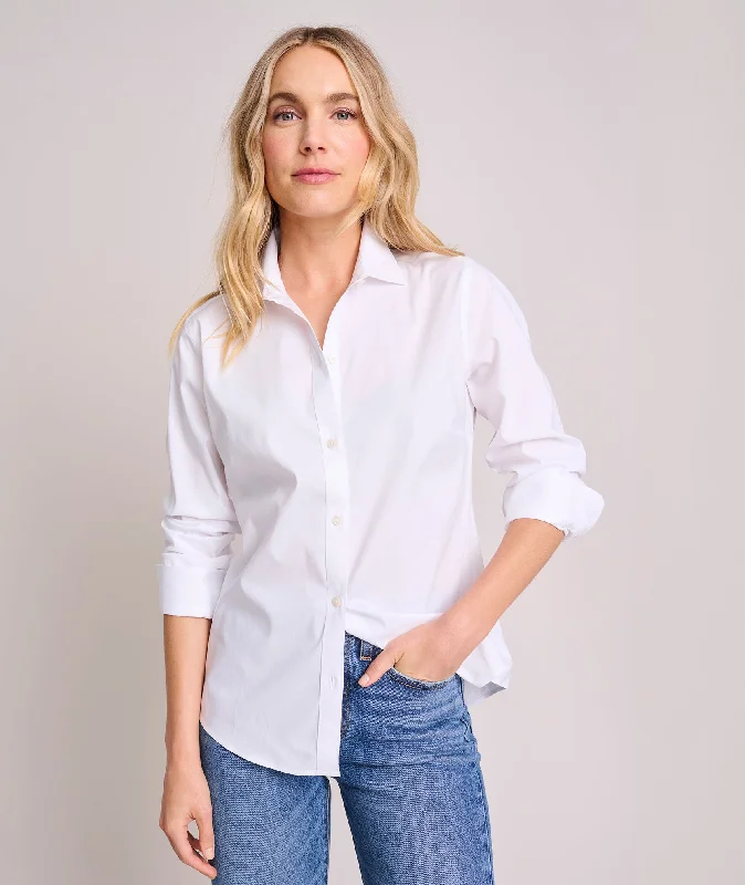 Wrinkle-Free Stretch Cotton Bella Shirt Elegant Women's 
