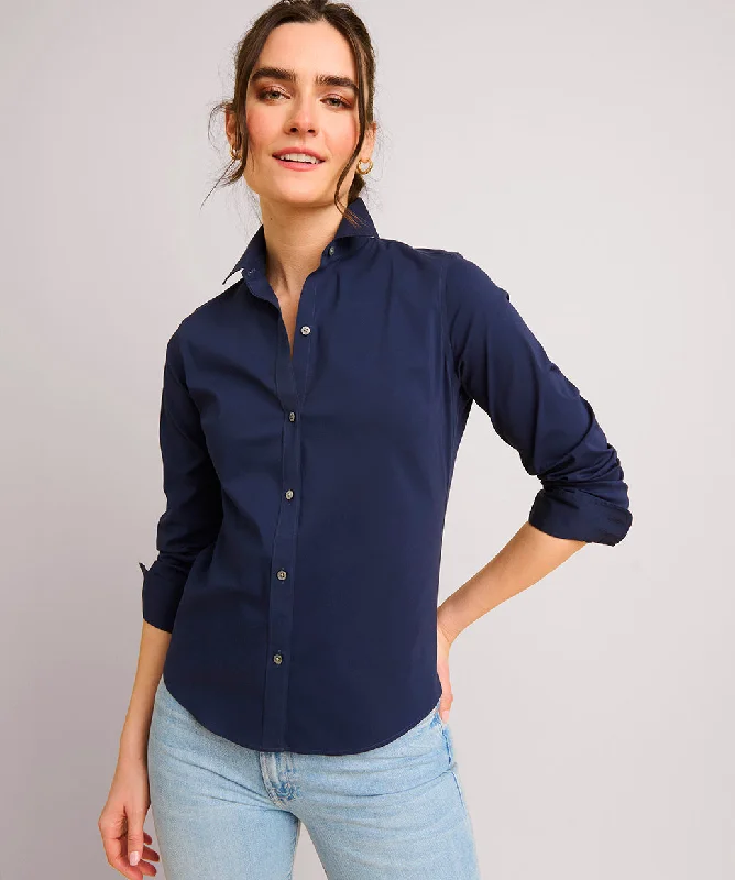 Wrinkle-Free Stretch Cotton Bella Shirt Bold Women's Animal Print