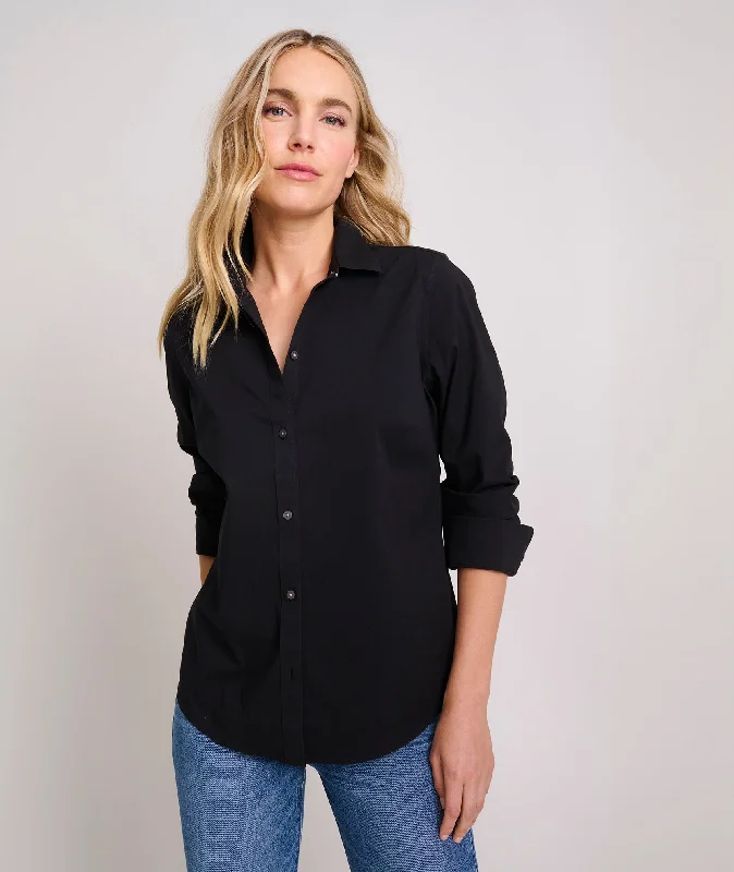 Wrinkle-Free Stretch Cotton Bella Shirt Relaxed Women's Beachy