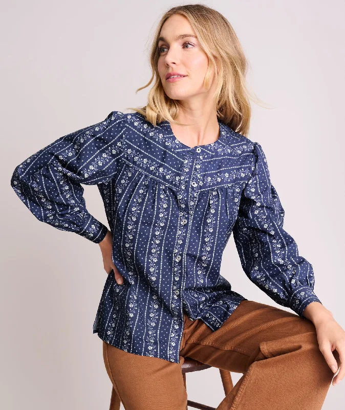 Stretch Cotton Bandana Print Cerie Shirt Rugged Women's Outdoor 