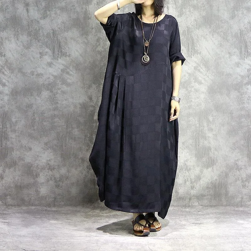 French o neck silk dresses Fabrics black Maxi Dress summer Cozy Women's Sherpa - lined French o neck silk dresses Fabrics black Maxi Dress summer Cozy Women's Sherpa - lined