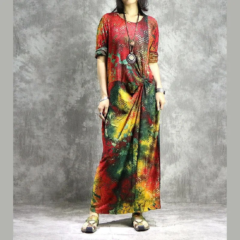 French prints blended dresses 18th Century Work Outfits red A Line Dress summer Modern Women's French prints blended dresses 18th Century Work Outfits red A Line Dress summer Modern Women's