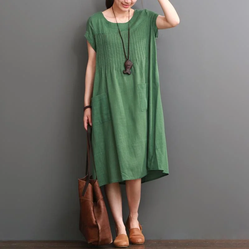 Green Summer Cotton Dress Plus Size Cotton Maxi Dresses ( Limited Stock) Refined Women's Hand - crafted Green Summer Cotton Dress Plus Size Cotton Maxi Dresses ( Limited Stock) Refined Women's Hand - crafted